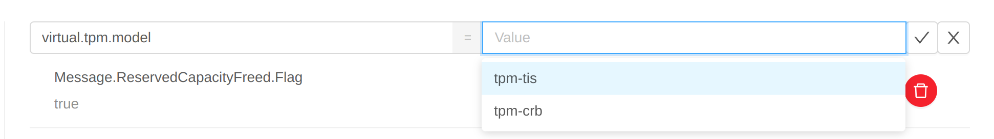 List of TPM models for KVM